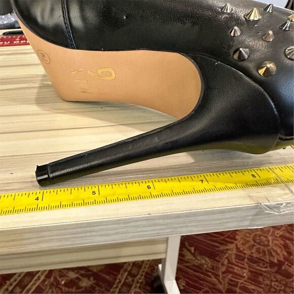 Mix No. 6 Women's Black Studded Stiletto Heels Size 7M Party Pumps 4” heels - Picture 9 of 10